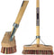 Synx Tools Schrobbezem Union mix Nylon extra hard - Luiwagen met steel - borstel met steel - 22cm - Schrobborstel - Tegel Bezem Schrobber- Bezemsteel - Schoonmaakbezem - Schrobborstels - Bezems Met Steel 150 cm