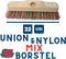 Synx Tools Schrobbezem Union mix Nylon Luiwagen extra hard 22cm - Schrobborstel - Tegel Bezem Schrobber- Schoonmaakbezem - Schrobborstels - Zonder Steel