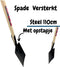 Synx Tools Spade Versterkt Met Steel 110cm - Gelaste Metalen - Spades Met Opstapje - Spade - Bodembewerkers