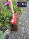 Synx Tools StadsBezem Bassin - 30cm - Rode kap - Straatbezem - Buiten bezem / veger - Schoonmaakartikel - Bezems met steel 150 cm