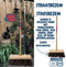 Synx Tools Stadsbezem Steel 120cm & Stoffer en Blik met lange steel 95cm - Harde natuurvezels - Straatbezem - Hotel Stoffer Blik set - sluitend model