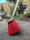 Synx Tools Stal bezem 80cm incl. Steel 150 cm - Kunststof bezem - Straatbezem - Bezemsteel - Schrobborstels - Bezems - Buitenbezem - stalbezem - Nylon