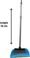 Synx Tools Stoffer en Blik met lange steel Maria Baby Blauw - Stoffer Blik set - Stofblik en veger - Stoffer & blik open model met lange stelen - Bezem / Veger en blik met lange steel 76 cm