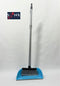 Synx Tools Stoffer en Blik met lange steel Maria Baby Blauw - Stoffer Blik set - Stofblik en veger - Stoffer & blik open model met lange stelen - Bezem / Veger en blik met lange steel 76 cm