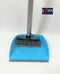 Synx Tools Stoffer en Blik met lange steel Maria Baby Blauw - Stoffer Blik set - Stofblik en veger - Stoffer & blik open model met lange stelen - Bezem / Veger en blik met lange steel 76 cm