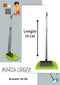 Synx Tools Stoffer en Blik met lange steel Maria Groen - Stoffer - Stofblik en veger - Stoffer en blik open model met lange stelen - Bezem / Veger en blik met lange steel 76 cm