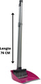 Synx Tools Stoffer en Blik met lange steel Maria Paars - Stoffer Blik set - Stofblik en veger - Stoffer en blik open model met lange stelen - Bezem / Veger en blik met lange steel 76 cm