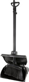 Synx Tools Stoffer en Blik met Lange Steel zwart professional - Stoffer blik set - Schoonmaakartikelen - Stoffer en Blik - Bezem / veger - Veger en blik - Schoonmaken