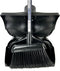 Synx Tools Stoffer en Blik met Lange Steel zwart professional - Stoffer blik set - Schoonmaakartikelen - Stoffer en Blik - Bezem / veger - Veger en blik - Schoonmaken
