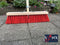 Synx Tools Straatbezem Nylon Rood 50cm - Bezems - Veger - Stadsbezem - Bezem - Buitenbezem - Tuinartikelen - Bezem met steel 160cm - Buiten bezem - veger - Schoonmaken