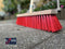 Synx Tools Straatbezem Nylon Rood 50cm - Bezems - Veger - Stadsbezem - Bezem - Buitenbezem - Tuinartikelen - Bezem met steel 160cm - Buiten bezem - veger - Schoonmaken