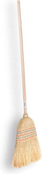 Synx Tools Strobezem Oldskool Mixstrobezem - Rijstrobezem / Paardenstalbezem - Bezems - Buitenbezem / Binnenbezem - Bodembewerkers - Schoonmaakartikelen - Incl. Steel 100cm