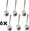Synx Tools Toiletborstel Wit set van 6 stuks - Toiletborstels - toiletrolhouder - toiletborstel met houder - toiletborstelhouder - 100% Gerecycled