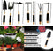 Synx Tools Tuingereedschap Set 7 delig -TuingereedschapSet - Schep Hand - Mini schoffel met klauwen - Harkje tuinier - Handgereedschap - Moestuin benodigheden