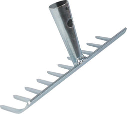 Synx Tools Tuinhark 10 Tanden verzinkt Hark - Harken - Bladharken - Bodembewerkers - Onkruidverwijderaar - Tuinartikelen - zonder steel