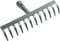 Synx Tools Tuinhark 12 Tanden verzinkt Hark - Harken - Bladharken - Bodembewerkers - Onkruidverwijderaar - Tuinartikelen - Zonder Steel