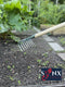 Synx Tools - Tuinhark - 8 Tanden verzinkt - Hark - Harken - Bladharken - Bodembewerkers - Onkruidverwijderaar - Tuinartikelen - Compleet Incl. 150cm steel