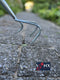 Synx Tools Tuinkrabber 3 tanden -Cultivator - Verzinkt - Hark - Harken - Tuinsetjes - Tuingereedschap - Met Steel 150cm
