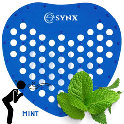 Synx Tools UrinoirMatje 1 stuks Blauw Mint Geur 30 dagen - urinoirmatten - luchtverfrisser - Toilet Mat - Frisse Geur - Urine Mat - Anti Splash Mat - Wc Rooster - Urinoirrooster