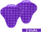 Synx Tools Urinoirmatje 2 Stuks Paars Berry - Urinoirmatten - luchtverfrisser - 60 dagen geurend - Urinoirmatten - Anti Splash Mat - Anti spat mat WC - Urinematje - Frisse geur - Urine Mat - Wc Rooster - Urinoirrooster
