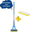 Synx Tools Vloermopset met extra spons - vloermop met steel - vloermoppen - mop - dweilsysteem - dweilen - dweilstok - Dweilset - Steel 125cm