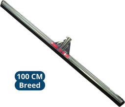 Synx Tools Vloertrekker 100cm zonder steel Zwart - Trekkers/moppen - Dweilen - vloerwisser met waterkeerrand - Schoonmaakartikelen - Vloermop/Vloerreiniger