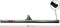 Synx Tools Vloertrekker 100cm zonder steel Zwart - Trekkers/moppen - Dweilen - vloerwisser met waterkeerrand - Schoonmaakartikelen - Vloermop/Vloerreiniger