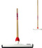 Synx Tools Vloertrekker 35cm Kunststof - Vloertrekker - Trekkers - Watertrekker - Dweilen/ Natuurrubber - Vloermop/Vloerreiniger - Met Houten Steel 120cm