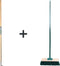 Synx Tools Voegenmes 150 cm en Straatbezem met steel 120cm 30cm Groen - Veger - Schoonmaken - onkruidborstel - onkruidmes - schrapers - voegenkrabber met steel 150cm