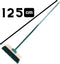 Synx Tools Voegenmes 150 cm en Straatbezem met steel 120cm 30cm Groen - Veger - Schoonmaken - onkruidborstel - onkruidmes - schrapers - voegenkrabber met steel 150cm