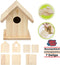 Synx Tools Vogelvoederhuisje Hout Vogelhuisje - Nestkastpakket - Vogelhuisje - Vogelartikelen - Vogels - Vogels accessoires - Vogelhuis - 10.4 x 9.6 x 12.3cm