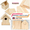 Synx Tools Vogelvoederhuisje Hout Vogelhuisje - Nestkastpakket - Vogelhuisje - Vogelartikelen - Vogels - Vogels accessoires - Vogelhuis - 10.4 x 9.6 x 12.3cm