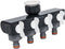 Synx Tools Waterverdeler Slangkoppeling 4 kraanaansluiting - Waterverdeler 4 Wegstuk - Bewatering tuin