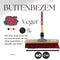 Synx Tools X Bezem 40cm Rood/Zwart- Straatbezem / Stadsbezem - Schrobborstels - Veger - Stadsbezem - Bezem - Buitenbezem - Tuinartikelen - Met 150cm steel