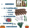 Synx Tools Zaaikas Kweekbak 68delig - Zaaitray - Kweektray - Vensterbank - Moestuinbak - Moestuinen - bodembewerkers - Zaai - Kweken - Kweekbak