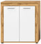 Furnilux Jam - Highboard - Tijdloos design - Wit eiken - 35x80x88cm