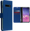 Accezz Hoesje Geschikt voor Samsung Galaxy S10 Plus Hoesje Met Pasjeshouder - Accezz Wallet Softcase Bookcase - Blauw