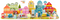 Woody kleuren stad bouwblokken 92140