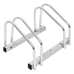 Woltu FZ1132m1 - Fietsenrek - Gegalvaniseerd staal - 60 x 30 x 20 cm - Zilver