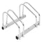 Woltu FZ1132m1 - Fietsenrek - Gegalvaniseerd staal - 60 x 30 x 20 cm - Zilver