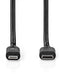 Nedis CCGP39650BK20 - USB-C naar Apple Lightning Kabel - 200cm - Zwart