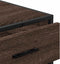 vidaXL - Ladekast - 70x41x56 - cm - bewerkt - hout - bruin - eikenkleur