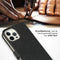 Selencia iPhone 12 Pro Max - Echt Lederen Bookcase - 3 Pashouders - Zwart
