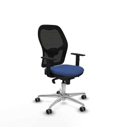 Piqueras y Crespo 1D086G0 - Bureaustoel - Hoogteverstelbaar met armleuning - Marineblauw