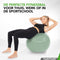 Tunturi Anti Burst Fitnessbal - Yoga bal 75 cm - Max 220 kg - Incl Pomp - Munt