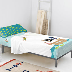 Happy Friday Sheet set 2 pieces Flying boy 160x270 cm (Single) Multicolor