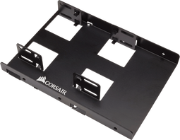 Corsair CSSD-BRKT2 - Dual SSD Mounting Bracket - 2x 2.5" in 3.5" bay - Zwart