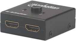 Manhattan 207850 - 2-poorts HDMI-splitter/switch - 4K 30Hz - Zwart