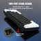 HXSJ V900 - Bedrade Gaming Toetsenbord - Mechanisch - RGB - Blue Switch - 61 Keys - Zwart wit