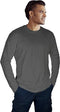 PANTONECLO Heren T-shirt - Set van 6 - Lange en korte mouwen - Zwart Grijs Donkergrijs (6 stuks)